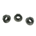 M12 hot dip galvanized stainless steel hex flange nut with serrated carbon steel Grade 4 grade 8 grade6